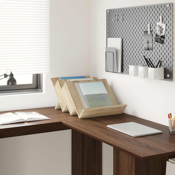 vidaXL Magazine Rack Sonoma Oak 53 x 40 x 28.5 cm Engineered Wood