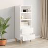 vidaXL Highboard High Gloss White 40x36x110 cm Engineered Wood