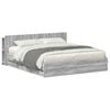 vidaXL Bed Frame with Storage Grey Sonoma 180 x 200 cm Engineered Wood