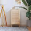 vidaXL Louvred doors with Door Natural 69 x 39.4 cm Solid Pine Wood