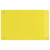 vidaXL Kitchen Backsplash 2 pcs Yellow 80 x 50 cm Tempered Glass