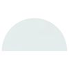 vidaXL Fireplace Glass Plate Half Round 1000x500 mm
