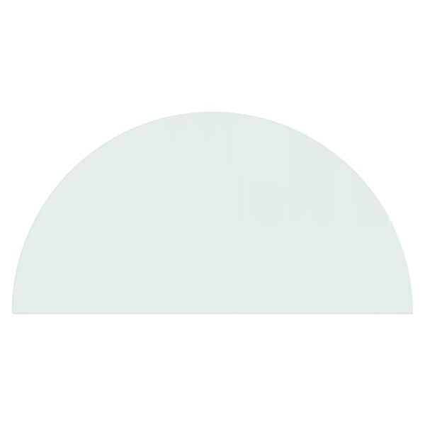 vidaXL Fireplace Glass Plate Half Round 1000x500 mm