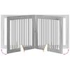vidaXL Dog Playpen 2 pcs Grey Sonoma 100 x 100 cm Galvanised Steel