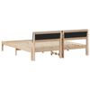 vidaXL Bed frame Brown and light grey 180 x 200 cm Solid pine wood
