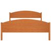 vidaXL Bed Frame without Mattress Honey Brown Solid Wood 140x200 cm (322039+2x321987)