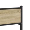 vidaXL Metal Bed Frame without Mattress Sonoma Oak 120x190 cm Small Double
