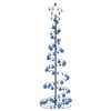 vidaXL LED Christmas Tree with Baubles 120 LEDs Warm White 180 cm