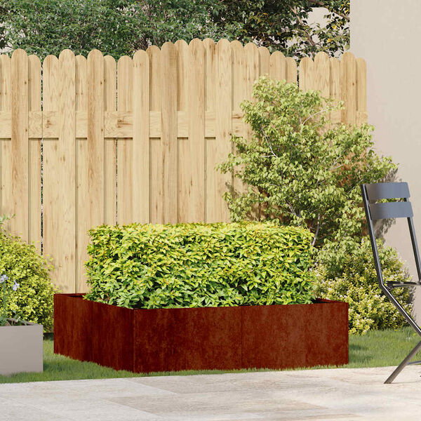 vidaXL Planter Rusty 100x100x30 cm Weathering Steel