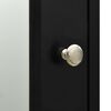 vidaXL Bathroom Mirror Cabinet Black 66x17x63 cm MDF