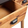 vidaXL Console Table Solid Acacia Wood 70x30x75 cm