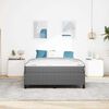 vidaXL Bed Frame with Mattress Light Grey 140 x 190 cm Fabric