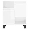 vidaXL Sideboard High Gloss White 60x35x70 cm Engineered Wood