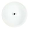 vidaXL Industrial Hanging Lamp White Round 50 cm E27 Solid Mango Wood