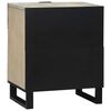 vidaXL Bedside Cabinet with Drawer White and Black 50 x 33 x 60 cm