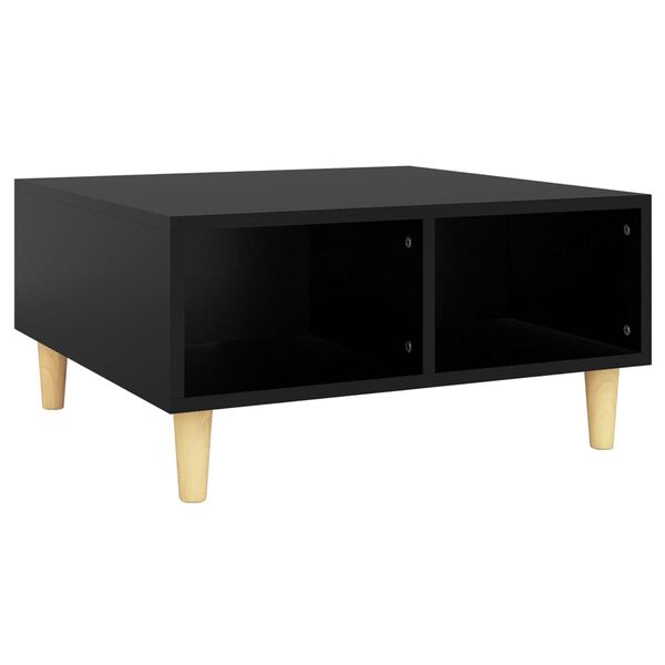 vidaXL Coffee Table Black 60x60x30 cm Engineered Wood