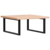 vidaXL Basin Shelf Wall Mounted Steel and Solid Wood Beech