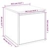 vidaXL Box Drawer Grey Sonoma 40.5x40x40 cm Engineered Wood