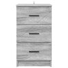 vidaXL Bedside Cabinet Grey sonoma 38 x 38 x 66 cm Engineered wood