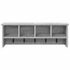 vidaXL Wall-Mounted Coat Rack with Shelf Grey sonoma 75 x 16 x 26 cm