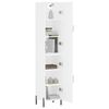 vidaXL Highboard White 34.5x34x180 cm Engineered Wood