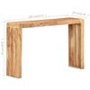 vidaXL Console Table 120x30x76 cm Solid Acacia Wood