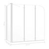 vidaXL Bath Enclosure 120x69x130 cm Tempered Glass Transparent