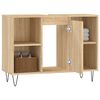 vidaXL Bathroom Cabinet Sonoma Oak 80x33x60 cm Engineered Wood