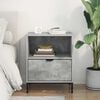vidaXL Bedside Cabinet Concrete grey 49 x 36 x 61 cm Engineered wood