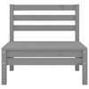 vidaXL 7 Piece Garden Lounge Set Grey Solid Pinewood