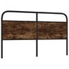 vidaXL Replace Headboard Smoked Oak 160 cm Steel and Engineered Wood