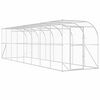 vidaXL Against Wall Chicken Coop Silver 800 x 200 x 215 cm