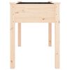 vidaXL Planter with Liner 118x59x76 cm Solid Wood Fir