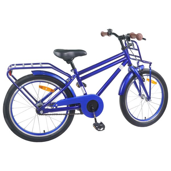 vidaXL Kids Bike 18'' for 5-7 Years Old Dark Blue