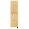 vidaXL Cabinet SKI Honey Brown 66 x 58.5 x 207 cm Solid Pine Wood