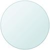 vidaXL Table Top Tempered Glass Round 80 cm