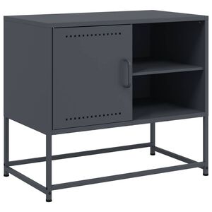 vidaXL TV Cabinet Anthracite 68x39x60.5 cm Steel