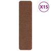 vidaXL Anti-slip Stair Mats 15 pcs 75 x 20 cm Yellow PP Rectangular