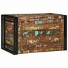 vidaXL Storage Box Brown and Black 80 x 50 x 50 cm Reclaimed Wood