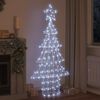 vidaXL Christmas Tree with 240 LEDs Cold white 180 cm Acrylic
