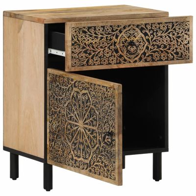vidaXL Bedside Cabinet 50x33x60 cm Solid Wood Mango