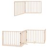 vidaXL Dog Gate with Door Foldable 12 Panels 960 cm Poplar Wood