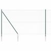 vidaXL Fence Post Green 50 x 1.5 m (13 mm mesh) Steel and PVC