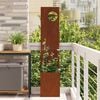vidaXL Garden Privacy Screen Rusty 32 x 140 cm Weathering steel