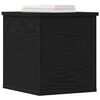 vidaXL Storage Box Black Oak 30 x 35 x 35 cm Engineered Wood