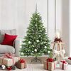 vidaXL Artificial Christmas Tree with 150 LEDs Green 150 cm PE and PVC