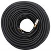 vidaXL Hybrid Air Hose Black 0.6" 100 m Rubber and PVC