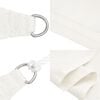 vidaXL Sunshade Sail 160 g/m&sup2; White 2.5x3.5 m HDPE