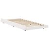 vidaXL Bed Frame White 80 x 200 cm Solid Pine wood