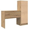 vidaXL Desk with Drawer 2 pcs Artisan Oak